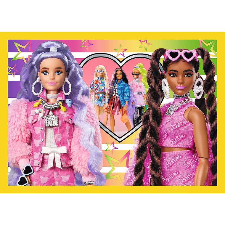 Trefl, Barbie, puzzle 4w1