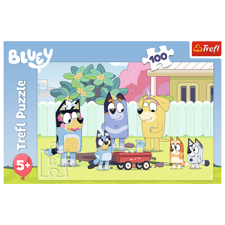 Trefl, Bluey, puzzle, 100 piese