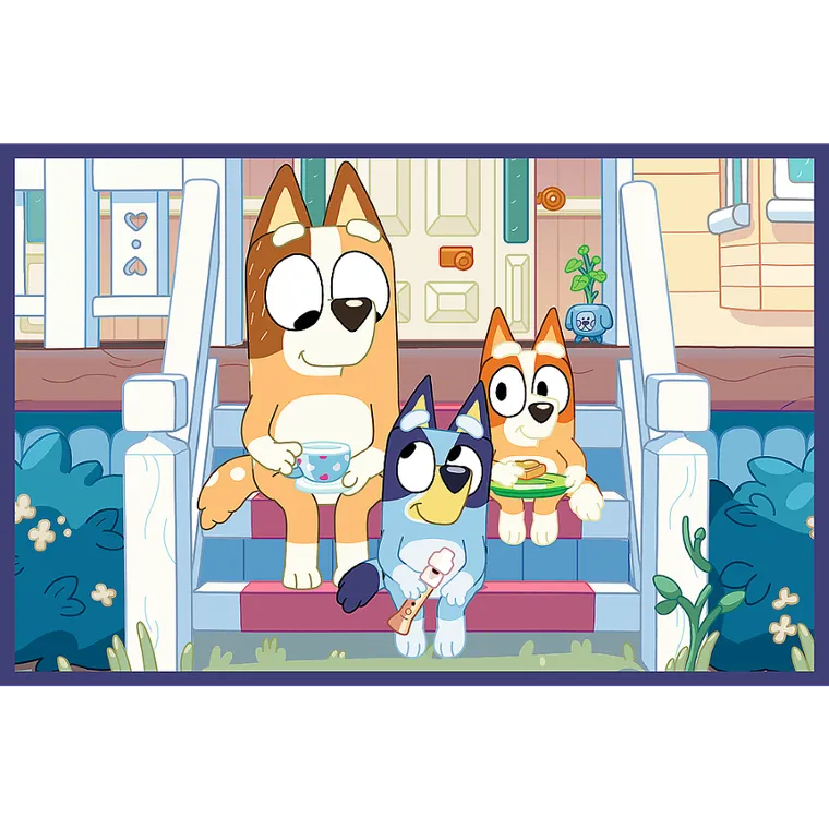 Trefl, Bluey, puzzle, 2-24 piese