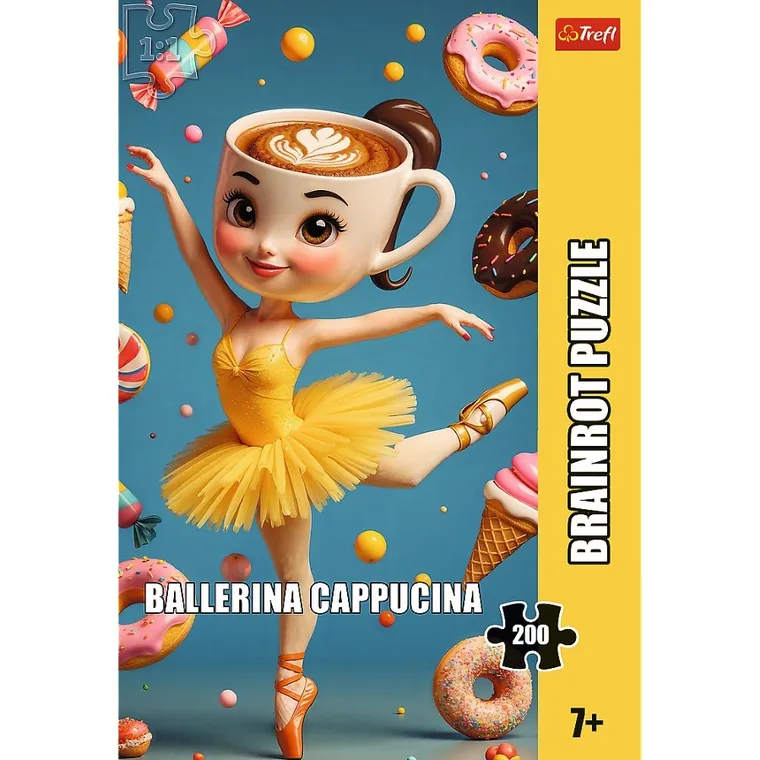 Trefl, BrainRots, Ballerina Cappuccina, puzzle, 200 piese