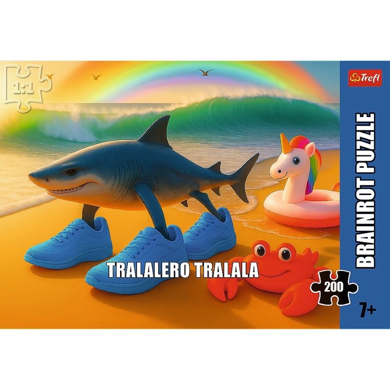 Trefl, BrainRots, Tralalero Tralala, puzzle, 200 piese
