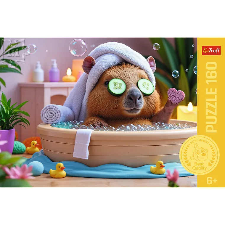 Trefl, Capibara in SPA, puzzle, 160 piese