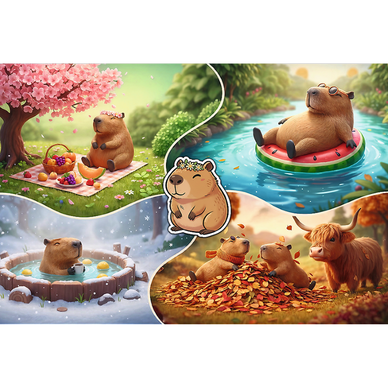 Trefl, Capibaras, 300 piese