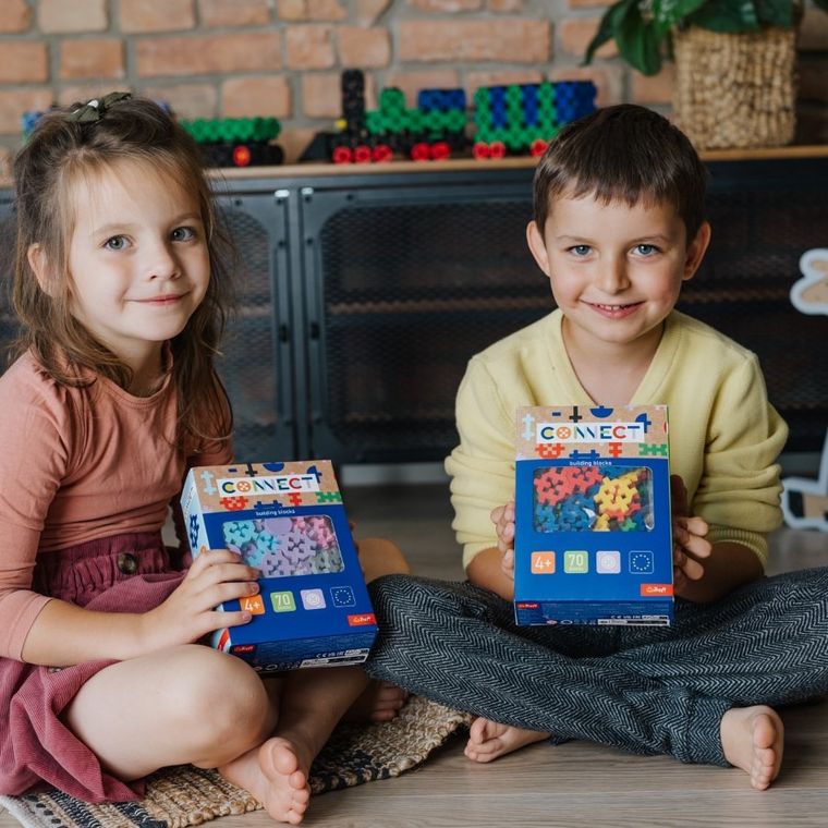 Trefl, Connect, Basic Boy, set de constructie, 70 piese, 61987