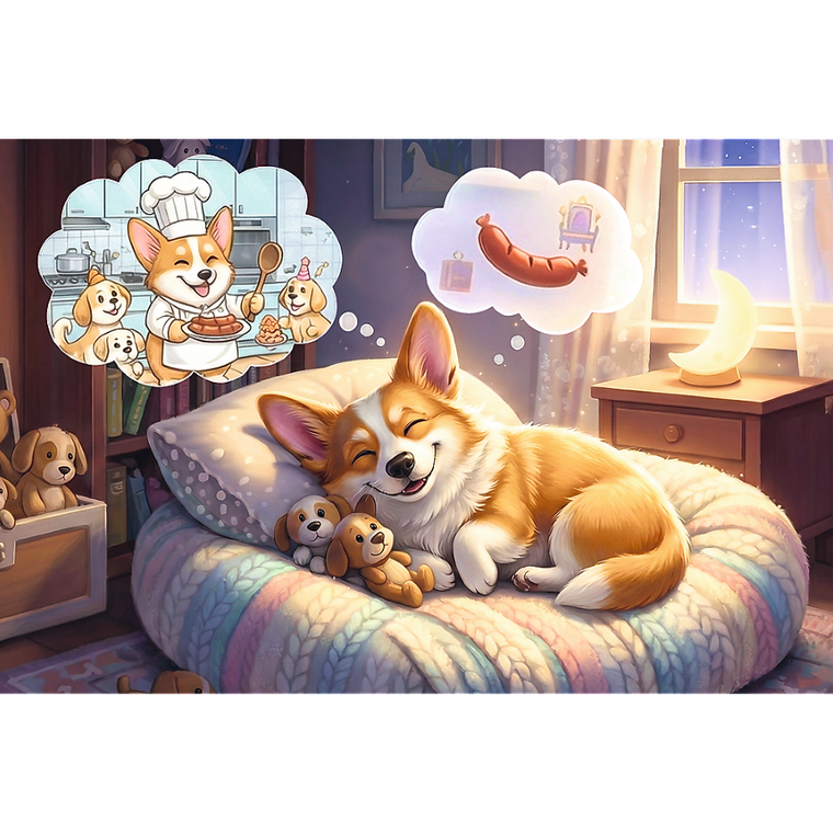 Trefl, Corgi, puzzle, 60 piese