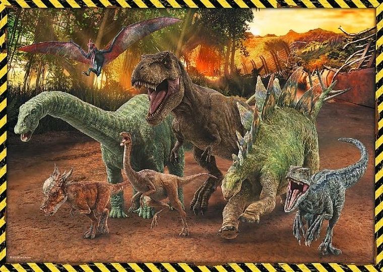 Trefl, Dinozauri din Jurassic Park, puzzle, 200 elemente