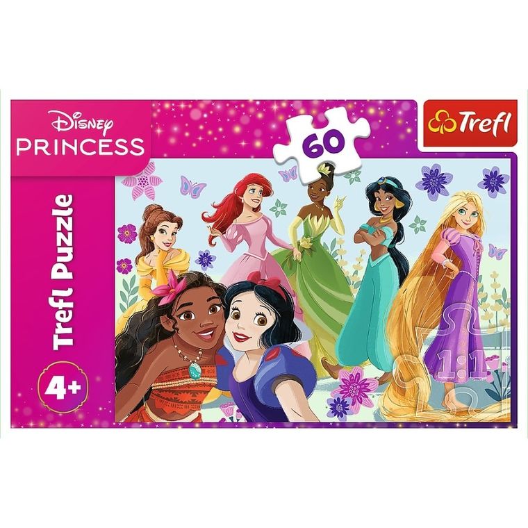 Trefl, Disney Princess, puzzle, 60 piese