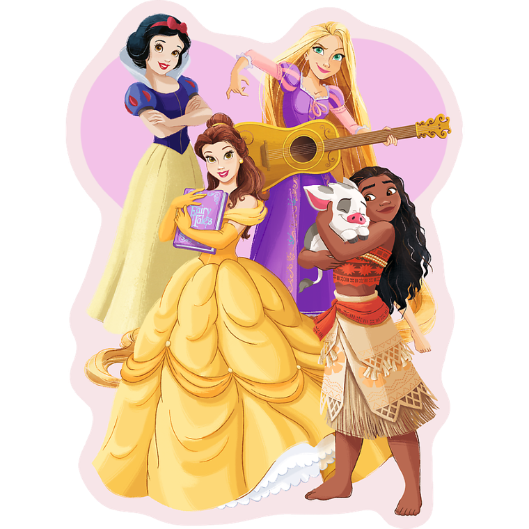Trefl, Disney Princess, puzzle din lemn, 50 piese