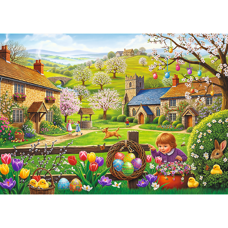 Trefl, Easter Egg Hunt, puzzle, 1000 piese