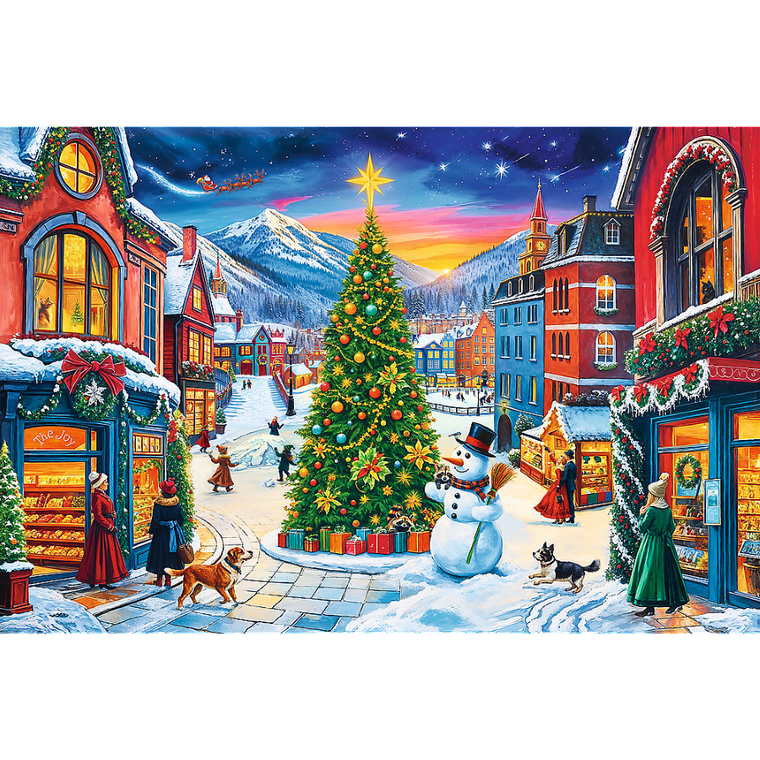 Trefl, EasyPiece, Christmas Town, puzzle, 300 piese