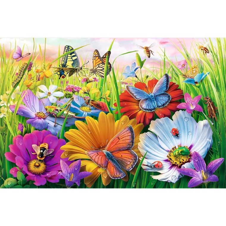 Trefl, EasyPiece, Insects in the Meadow, puzzle, 300 piese