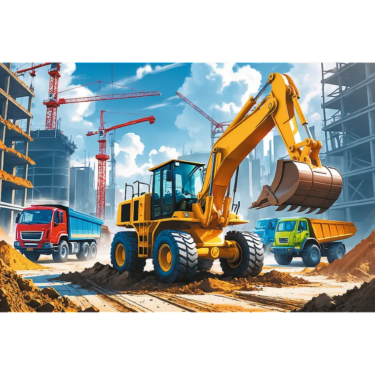 Trefl, Excavator, puzzle, 60 piese