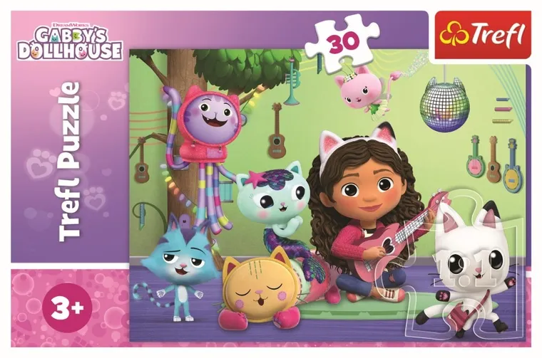 Trefl, Gabby's Dollhouse, Gabby, puzzle, 30 piese