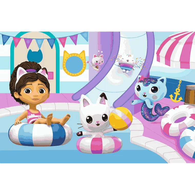 Trefl, Gabby's Dollhouse, puzzle, 60 piese