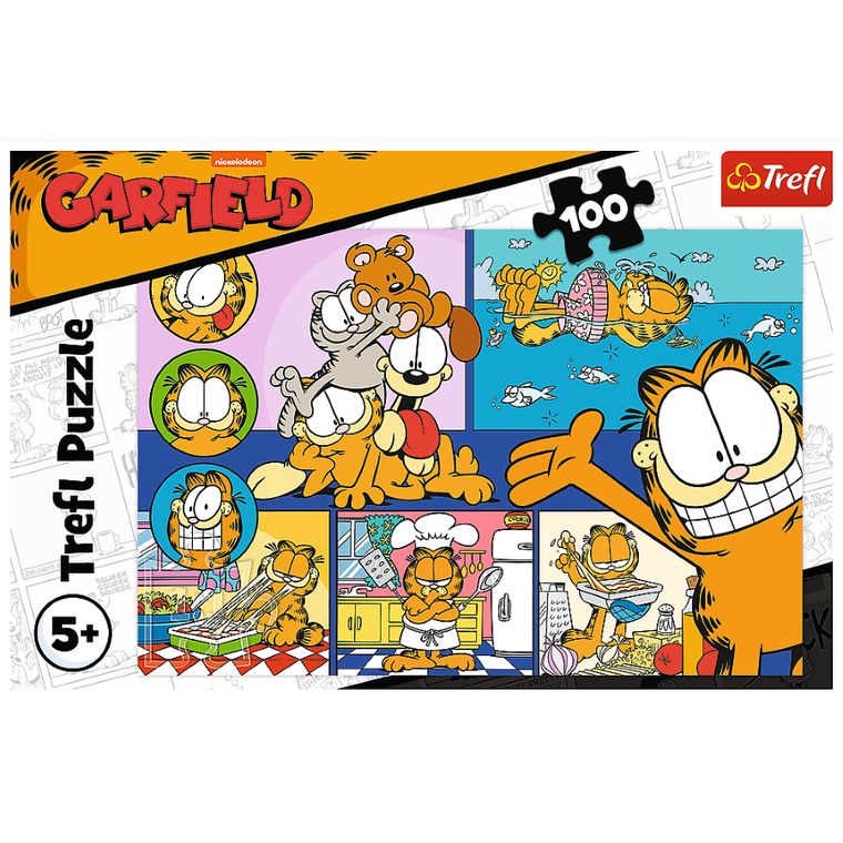 Trefl, Garfield, puzzle, 100 piese