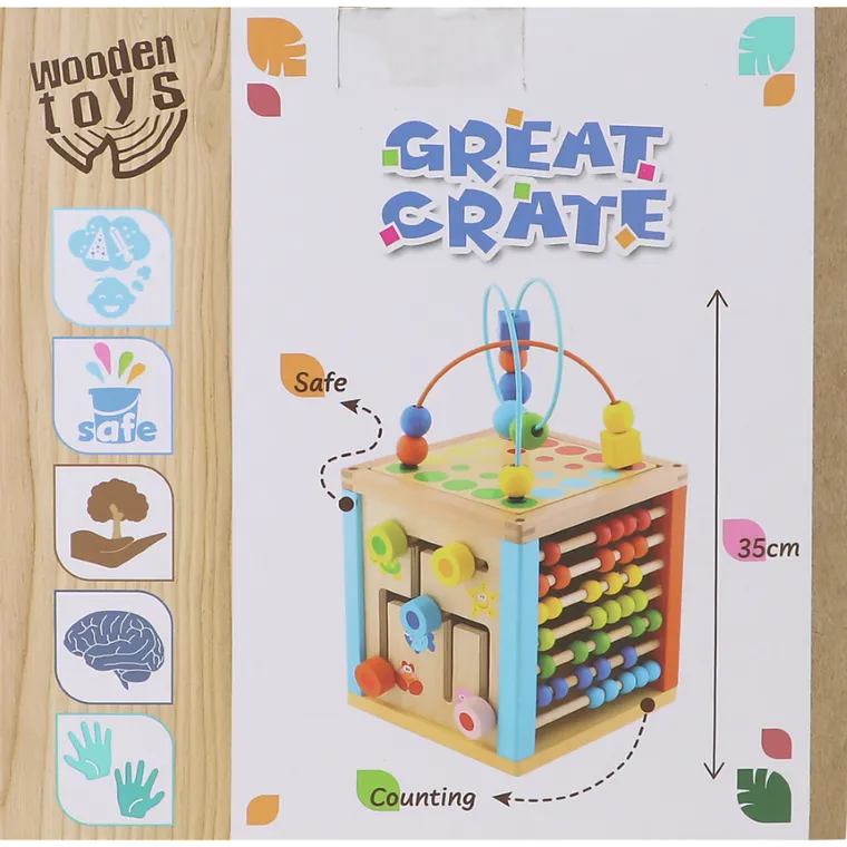 Trefl, Great Crate, jucarie educativa din lemn
