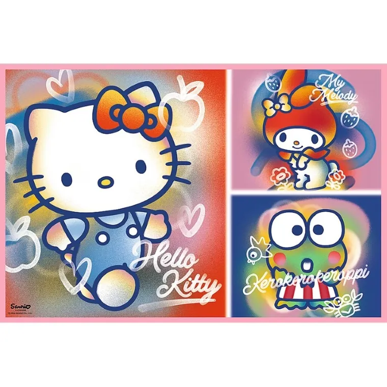 Trefl, Hello Kitty si prieteni, puzzle, 2-200 piese