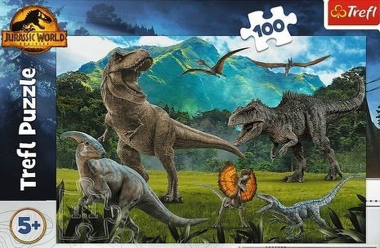 Trefl, Jurassic Park, dinozauri, puzzle, 100 elemente