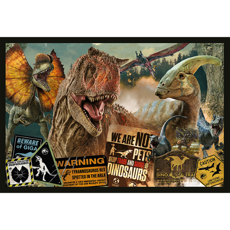 Trefl, Jurassic World, Prehistoric World, puzzle, 2-200 piese