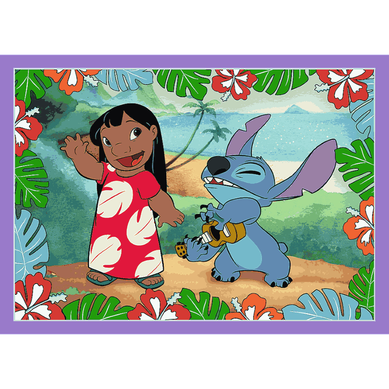 Trefl, Lilo si Stitch, puzzle, 4in1, 207 piese