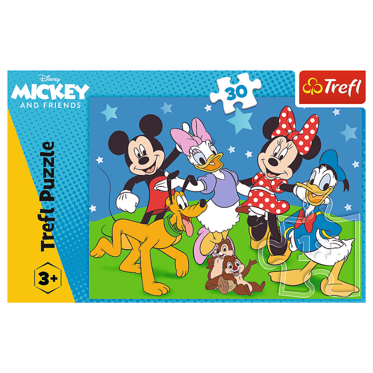 Trefl, Mickey Mouse, puzzle, 30 piese
