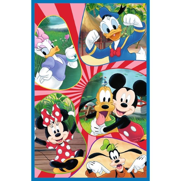 Trefl, Mickey Mouse si prieteni, puzzle, 3-80 piese