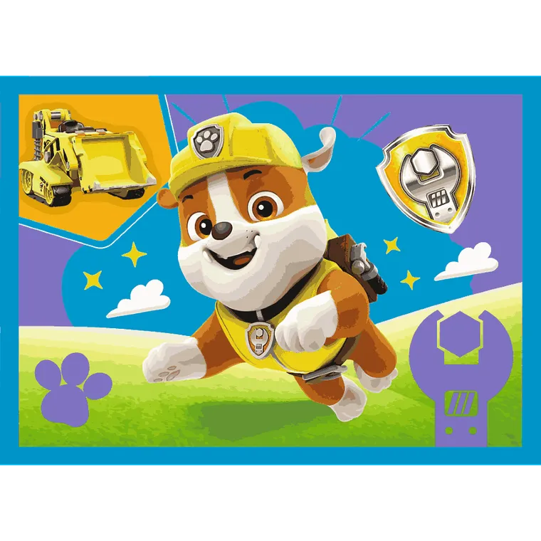 Trefl, Paw Patrol, puzzle 4in1, 71 piese
