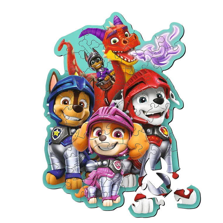 Trefl, Paw Patrol, puzzle din lemn, 50 piese