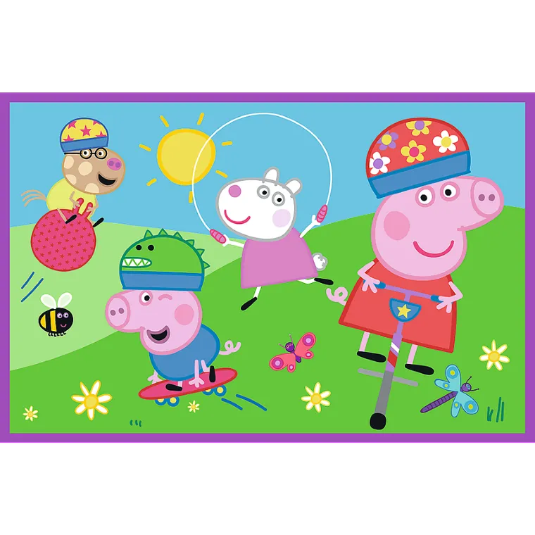 Trefl, Peppa Pig, puzzle, 2-24 piese
