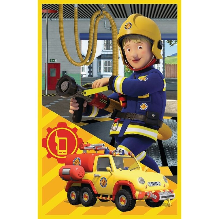 Trefl, Pompierul Sam, puzzle, 3-50 piese