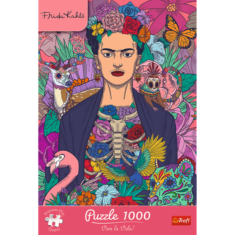 Trefl, Premium Plus, Frida Kahlo, puzzle, 1000 piese