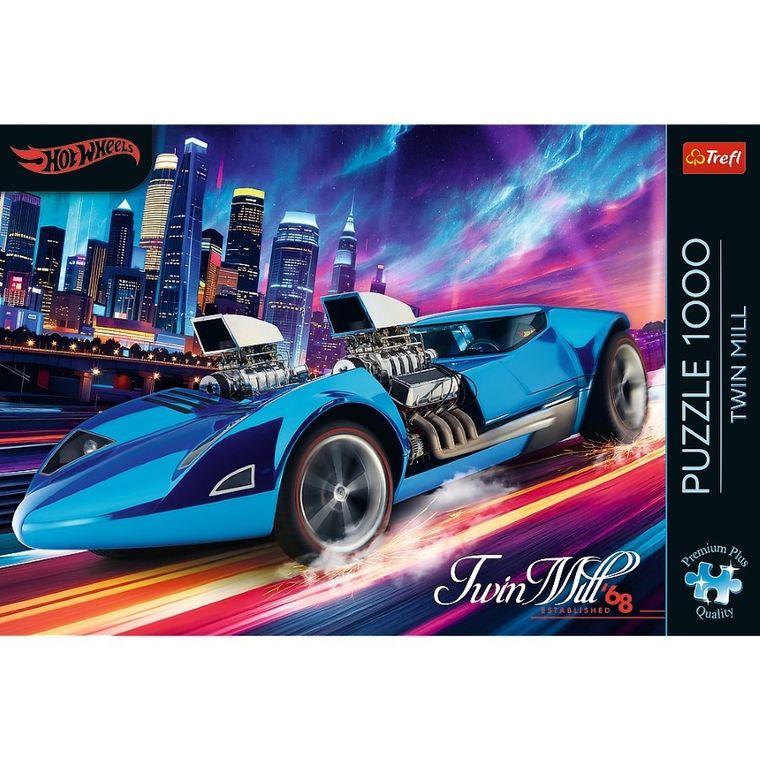 Trefl, Premium Plus, Hot Wheels, Twin Mill, puzzle, 1000 piese