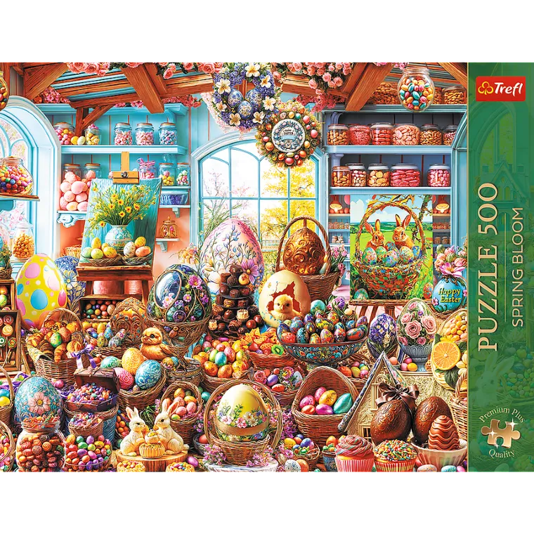 Trefl, Premium Plus, Spring Bloom, Easter Candy Shop, puzzle, 500 piese