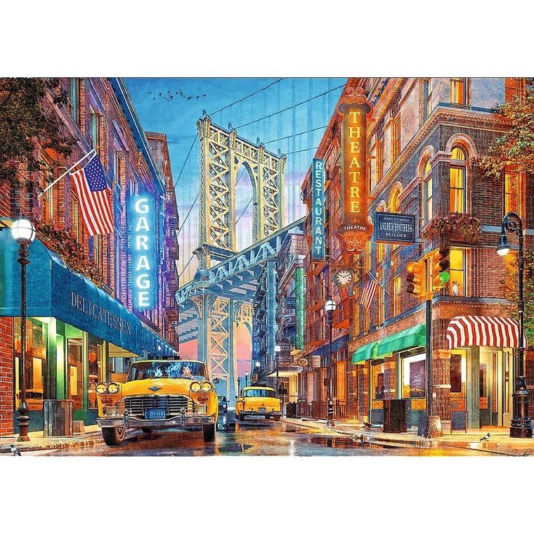 Trefl, Premium Plus, Tea Time, Brooklyn Bridge, puzzle, 500 piese