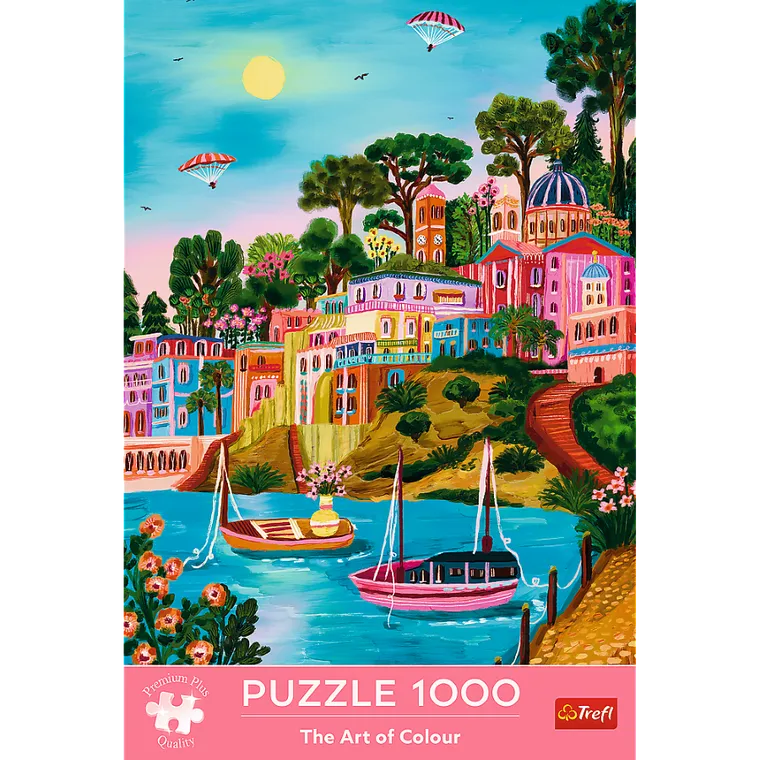 Trefl, Premium Plus, The Art of Colour, Siros, Greece, puzzle, 1000 piese