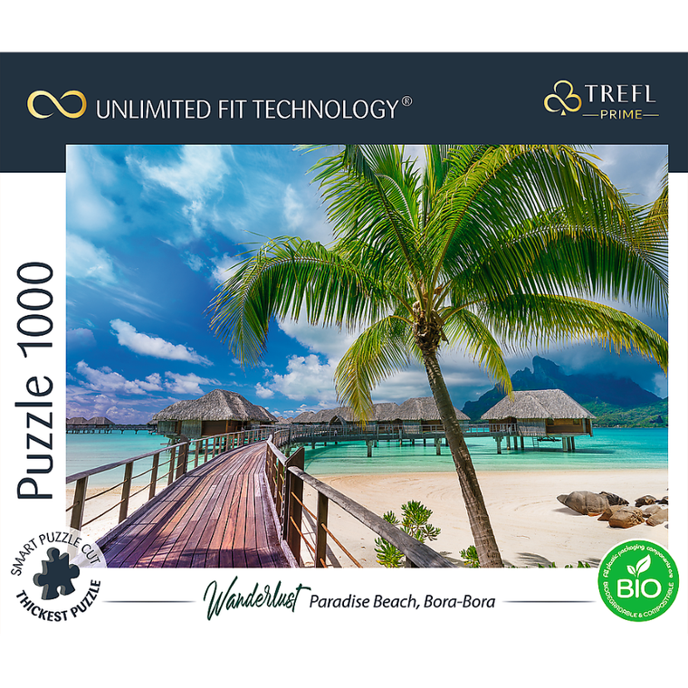 Trefl, Prime UFT, Wanderlust: Paradise Beach, Bora-Bora, puzzle, 1000 piese