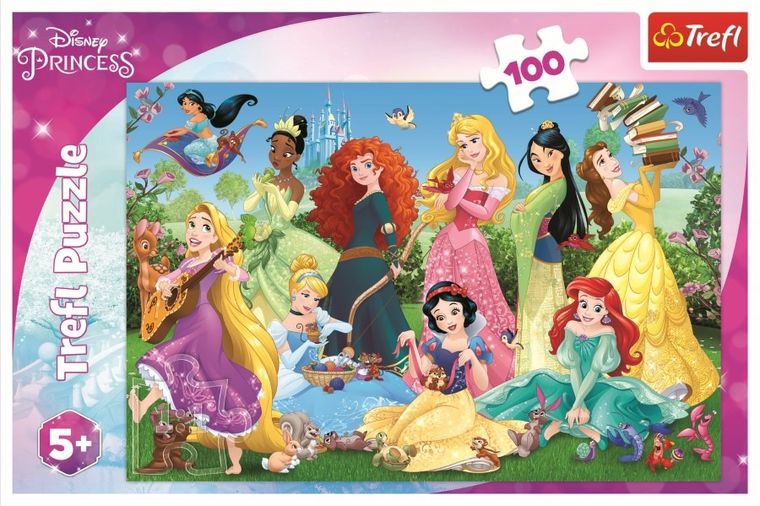 Trefl, Printese Disney, Printese fermecatoare, puzzle, 100 piese