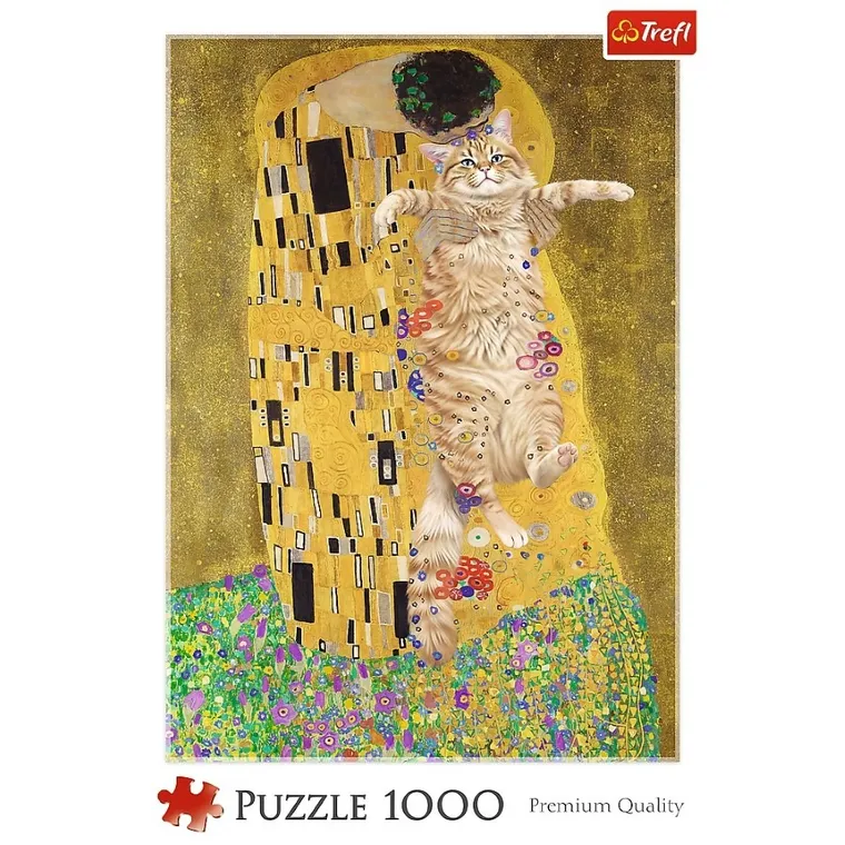 Trefl, Purrfect Kiss, puzzle, 1000 piese