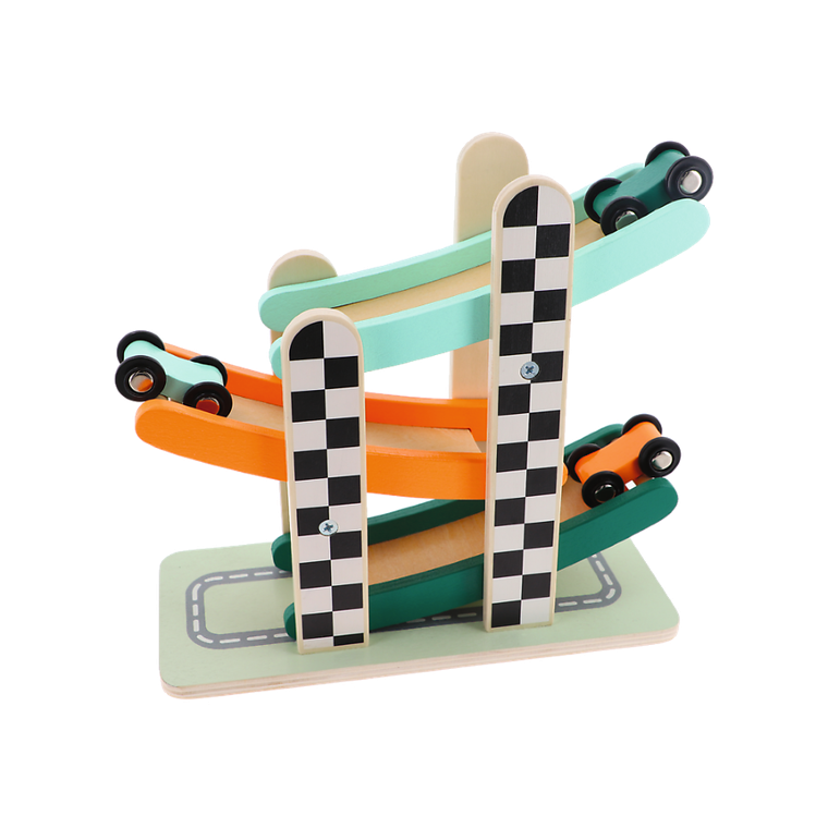 Trefl, Racing Cars Tower, jucarie educativa din lemn