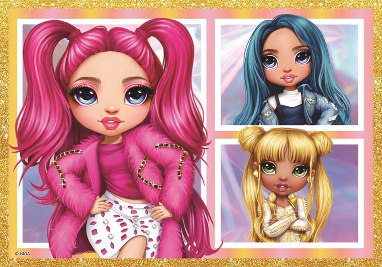 Trefl, Rainbow High, puzzle 10in1, 329 piese