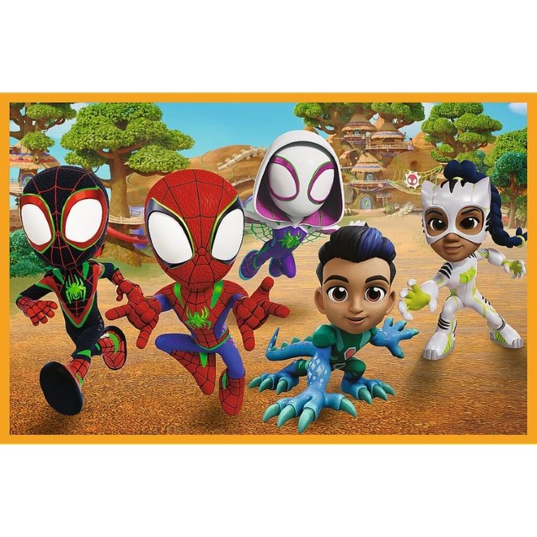 Trefl, Spidey si dinozauri, puzzle, 2-24 piese