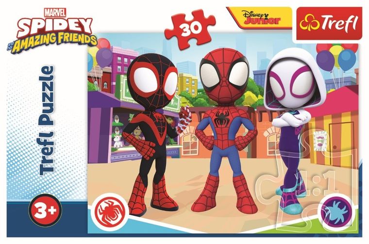 Trefl, Spidey si Prietenii sai fantastici, Aventurile lui Spidey si prietenii sai, puzzle, 30 piese