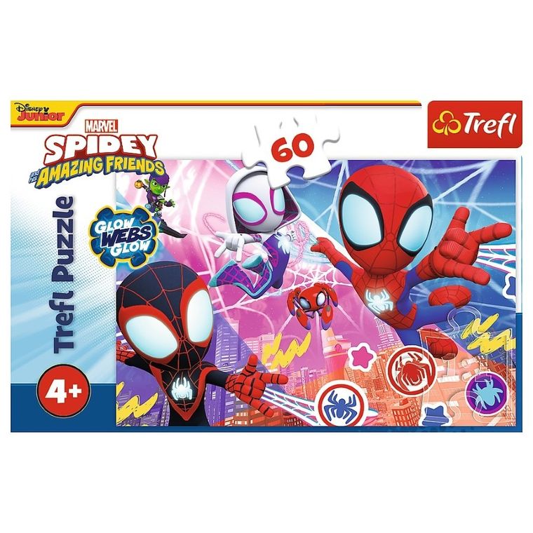 Trefl, Spidey si Prietenii sai fantastici, puzzle, 60 piese