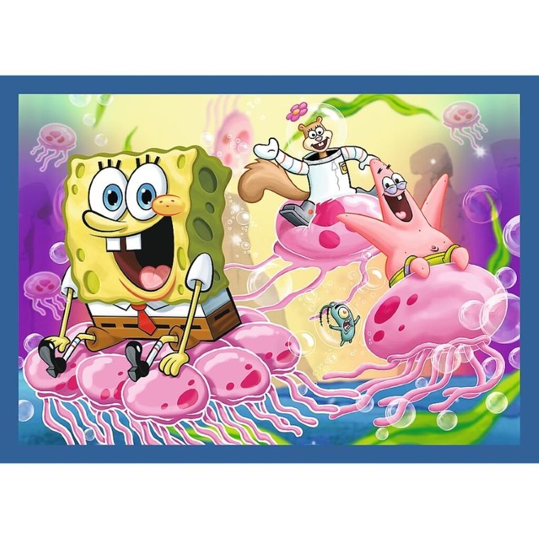 Trefl, SpongeBob, puzzle 4in1, 54+48+35+70 piese