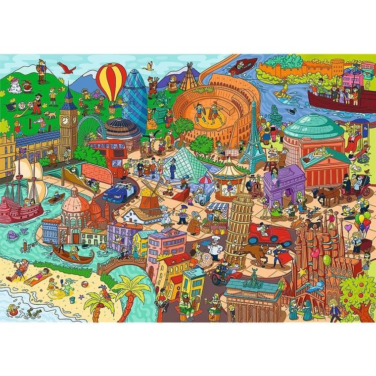 Trefl, Spy Guy, Lost Items, Europe, puzzle, 500 piese