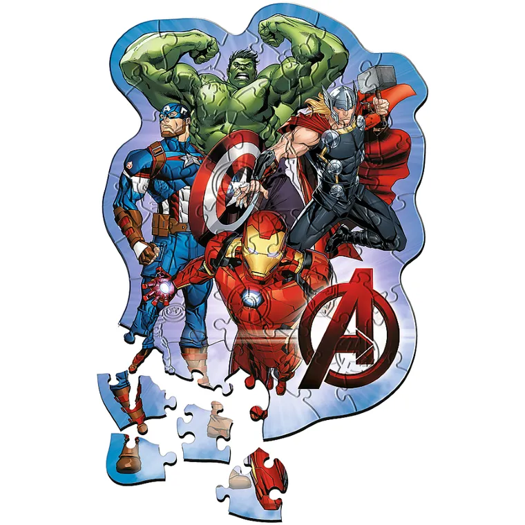 Trefl, The Avengers, puzzle din lemn, 50 piese