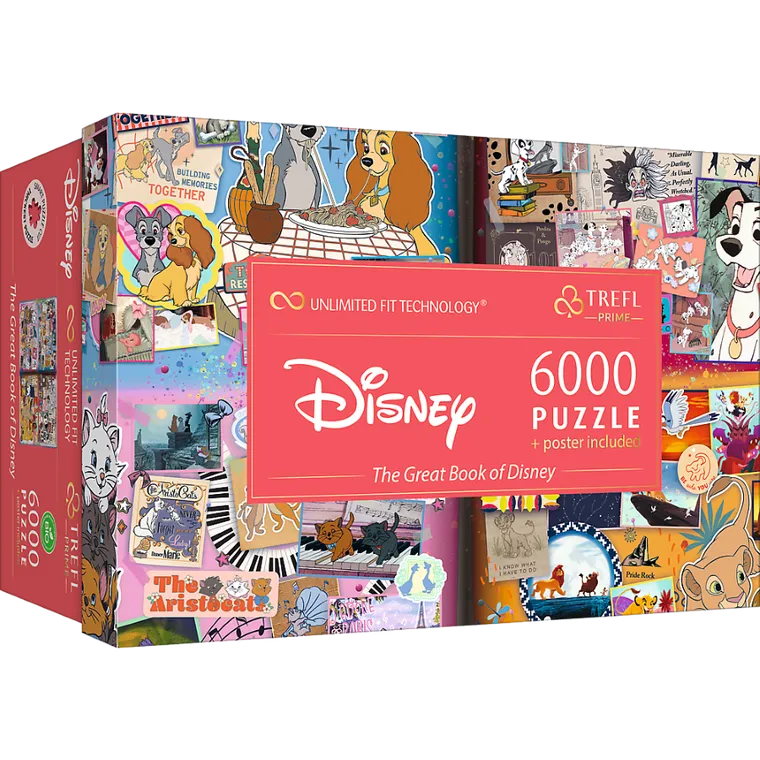 Trefl, The Great Book of Disney, puzzle, 4-1500 piese