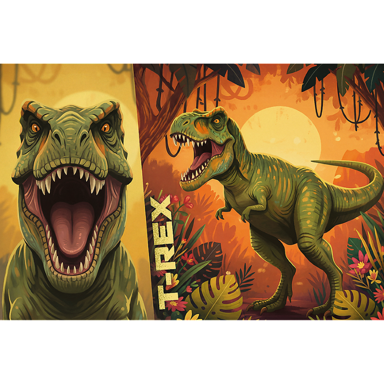 Trefl, Trefliks, Inspired By Dino World, T.Rex, puzzle, 100 piese