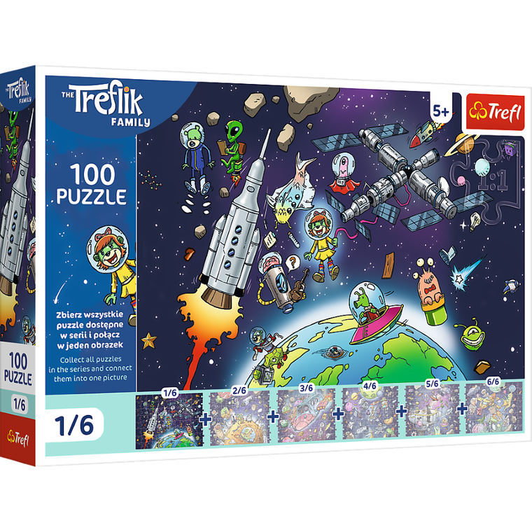 Trefl, Trefliks, puzzle, 100 piese