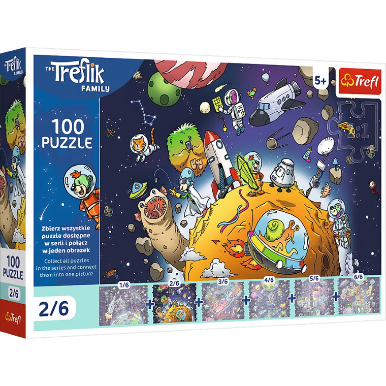 Trefl, Trefliks, puzzle, 100 piese